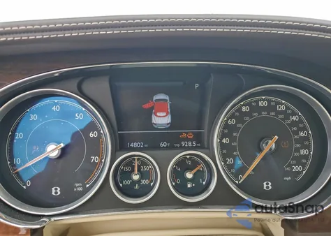 2016 Bentley Continental Gtc V8 z USA, uszkodzony, nr VIN SCBGT3ZA2GC054995